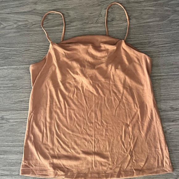 Aritzia Copper Long Sleeve Cowl Neck Top & Tank top - Picture 2 of 2